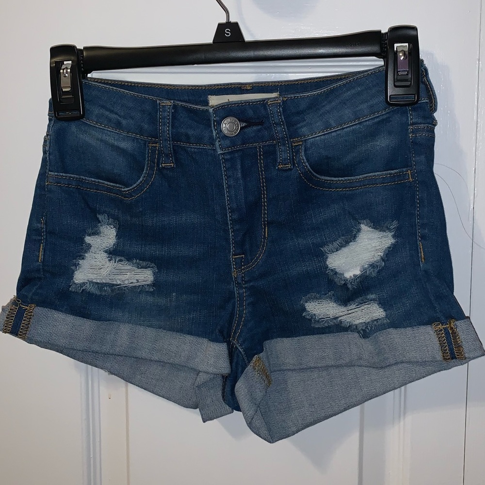 pacsun distressed jean shorts